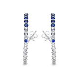 CHHO380_SB Hoops & Huggies Sapphire Hoops