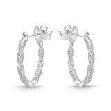 CHHO382_00 Hoops & Huggies Diamond Hoops