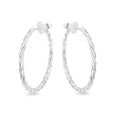 CHHO385_00 Hoops & Huggies Diamond Hoops