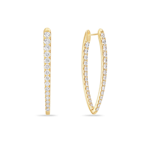 CHHO390_00 Hoops & Huggies Diamond Hoops