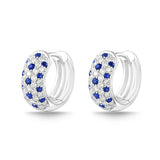 CHHO392_SB Hoops & Huggies Sapphire Hugs