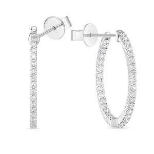 CHHO439_00 Hoops & Huggies Diamond Hoops