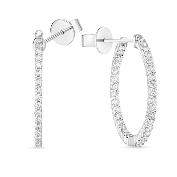 CHHO439_00 Hoops & Huggies Diamond Hoops