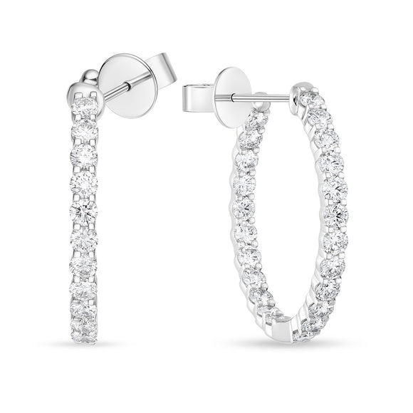 CHHO441_00 Hoops & Huggies Diamond Hoops
