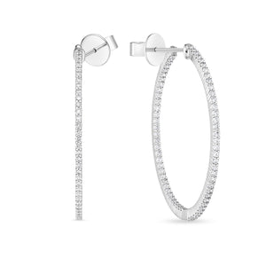 CHHO442_00 Hoops & Huggies Diamond Hoops