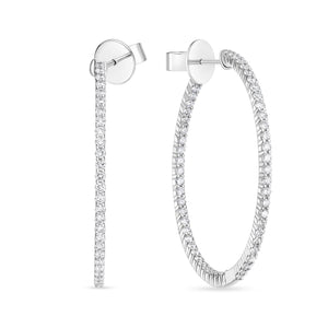CHHO443_00 Hoops & Huggies Diamond Hoops