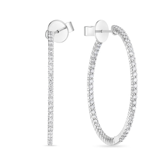 CHHO443_00 Hoops & Huggies Diamond Hoops