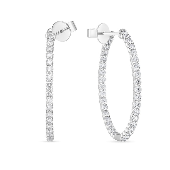 CHHO445_00 Hoops & Huggies Diamond Hoops