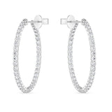 CHHO445_00 Hoops & Huggies Diamond Hoops