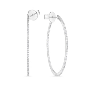 CHHO447_00 Hoops & Huggies Diamond Hoops