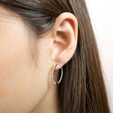 CHHO453_00 Hoops & Huggies Diamond Hoops