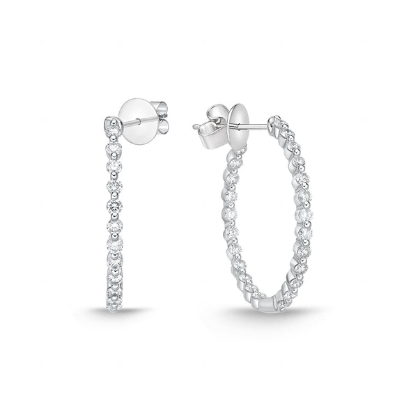 CHHO454_00 Hoops & Huggies Diamond Hoops