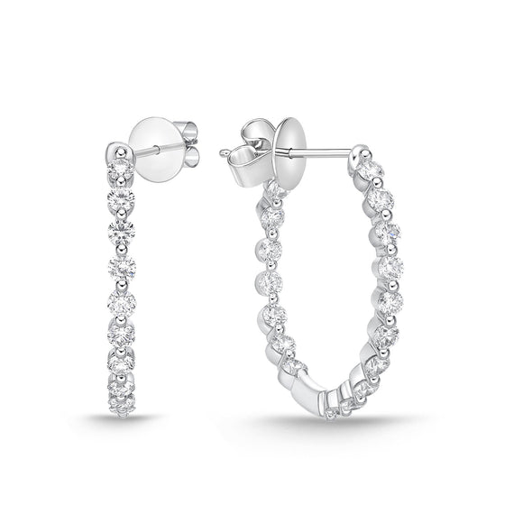 CHHO455_00 Hoops & Huggies Diamond Hoops