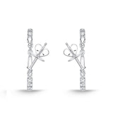 CHHO455_00 Hoops & Huggies Diamond Hoops