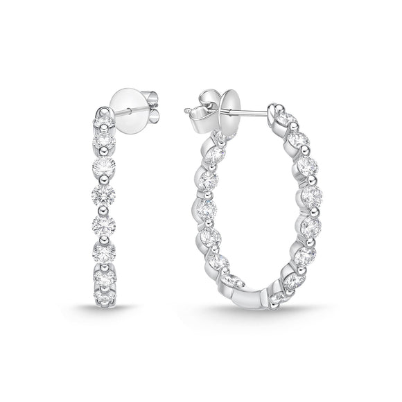 CHHO456_00 Hoops & Huggies Diamond Hoops