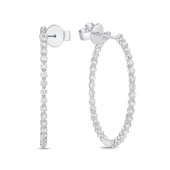 CHHO459_00 Hoops & Huggies Diamond Hoops