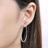 CHHO463_00 Hoops & Huggies Diamond Hoops