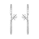 CHHO464_00 Hoops & Huggies Diamond Hoops