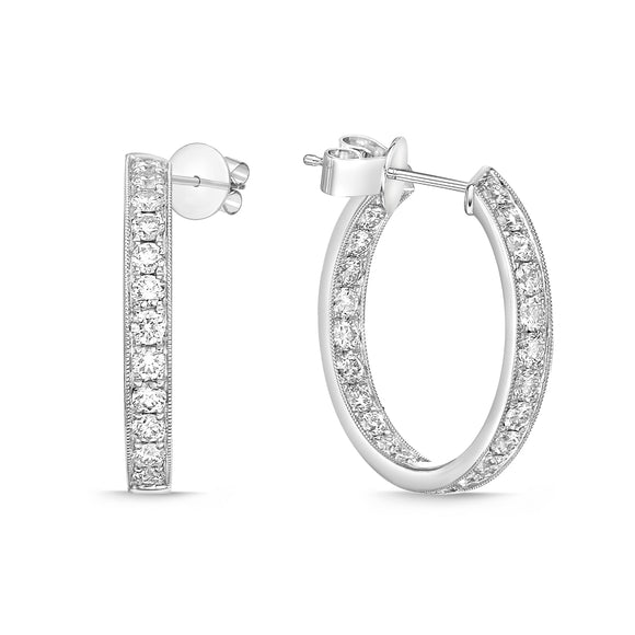 CHHO471_00 Hoops & Huggies Diamond Hoops
