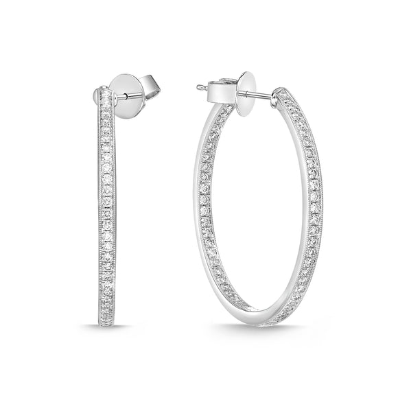 CHHO473_00 Hoops & Huggies Diamond Hoops