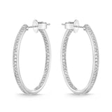 CHHO473_00 Hoops & Huggies Diamond Hoops
