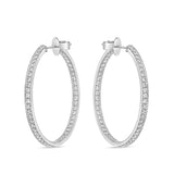 CHHO479_00 Hoops & Huggies Diamond Hoops
