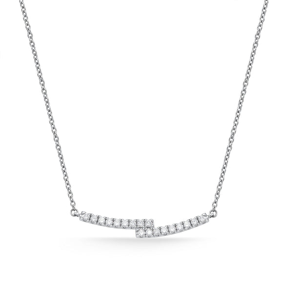 CNDD126_00 Diamond Line Classic Necklace