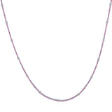 CNDD301_SP Diamond Line Sapphire Line Necklace