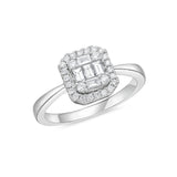 CRGA701_00 Geo Arts Diamond Illusion-setting Ring