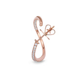 CXHO212_00 Hoops & Huggies Diamond Hoops Single Earring