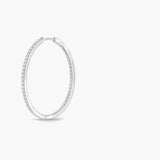 CXHO222_00 Hoops & Huggies Diamond Hoops Single Earring