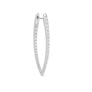 CXHO250_00 Hoops & Huggies Diamond Hoops Single Earring