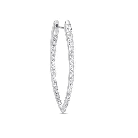 CXHO250_00 Hoops & Huggies Diamond Hoops Single Earring