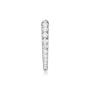 CXHO255_00 Hoops & Huggies Diamond Hoops Single Earring