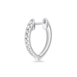 CXHO255_00 Hoops & Huggies Diamond Hoops Single Earring