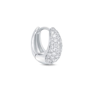 CXHO377_00 Hoops & Huggies Diamond Hugs Single Earring