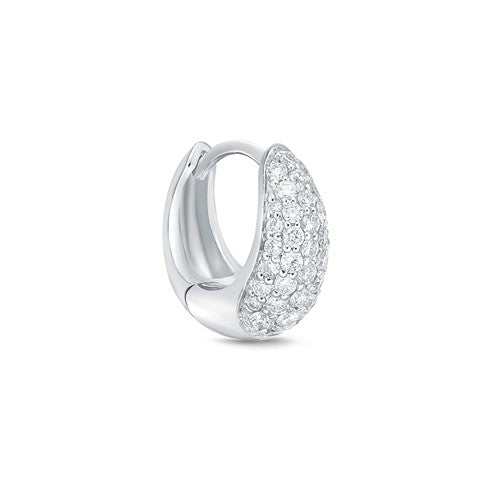 CXHO377_00 Hoops & Huggies Diamond Hugs Single Earring