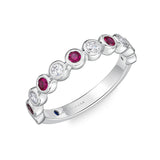 EMTU122_RU Toujours Ruby Alternating Band Ring