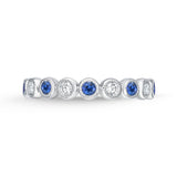 EMTU123_SB Toujours Sapphire Alternating Band Ring