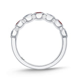 EMTU124_RU Toujours Ruby Alternating Band Ring