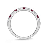 EROD293_RU Odessa Ruby Alternating Band Ring