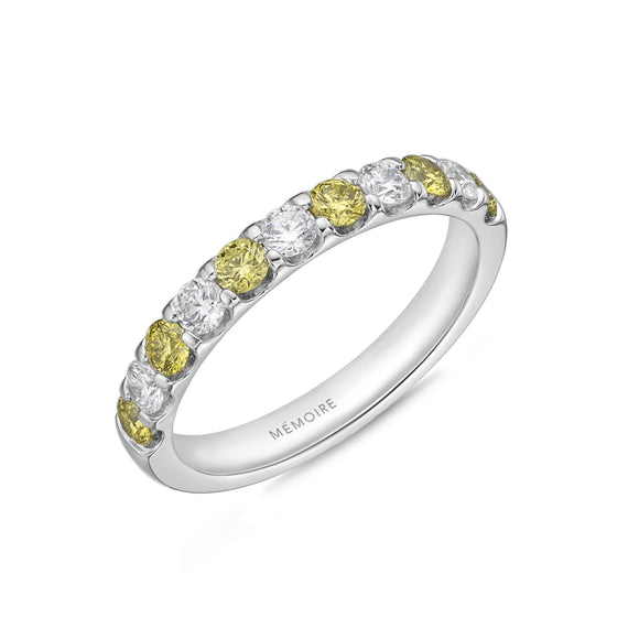 EROD293_YD Odessa Diamond Alternating Band Ring