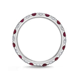 EROD296_RU Odessa Ruby Alternating Band Ring