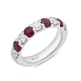 EROD297_RU Odessa Ruby Alternating Band Ring