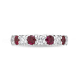 EROD297_RU Odessa Ruby Alternating Band Ring
