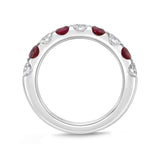 EROD297_RU Odessa Ruby Alternating Band Ring