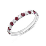 EROD298_RU Odessa Ruby Alternating Band Ring