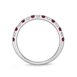 EROD298_RU Odessa Ruby Alternating Band Ring