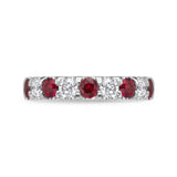 EROD301_RU Odessa Ruby Alternating Band Ring
