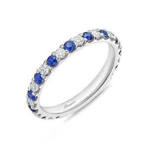EROD305_SB Odessa Sapphire Alternating Band Ring